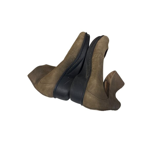 Dansko Womens Size 6 Brown Suede Mary Jane Comfort Shoes With Velcro Strap - Picture 7 of 7